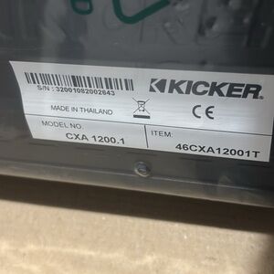 Kicker CXA 1200.1 Amplifier - Black